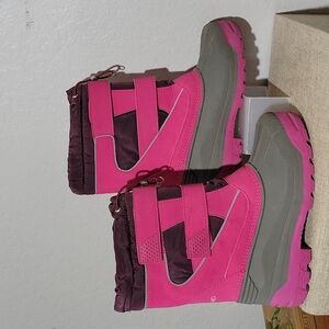 LANDS END Girls 4 Pink Winter Snow Boots